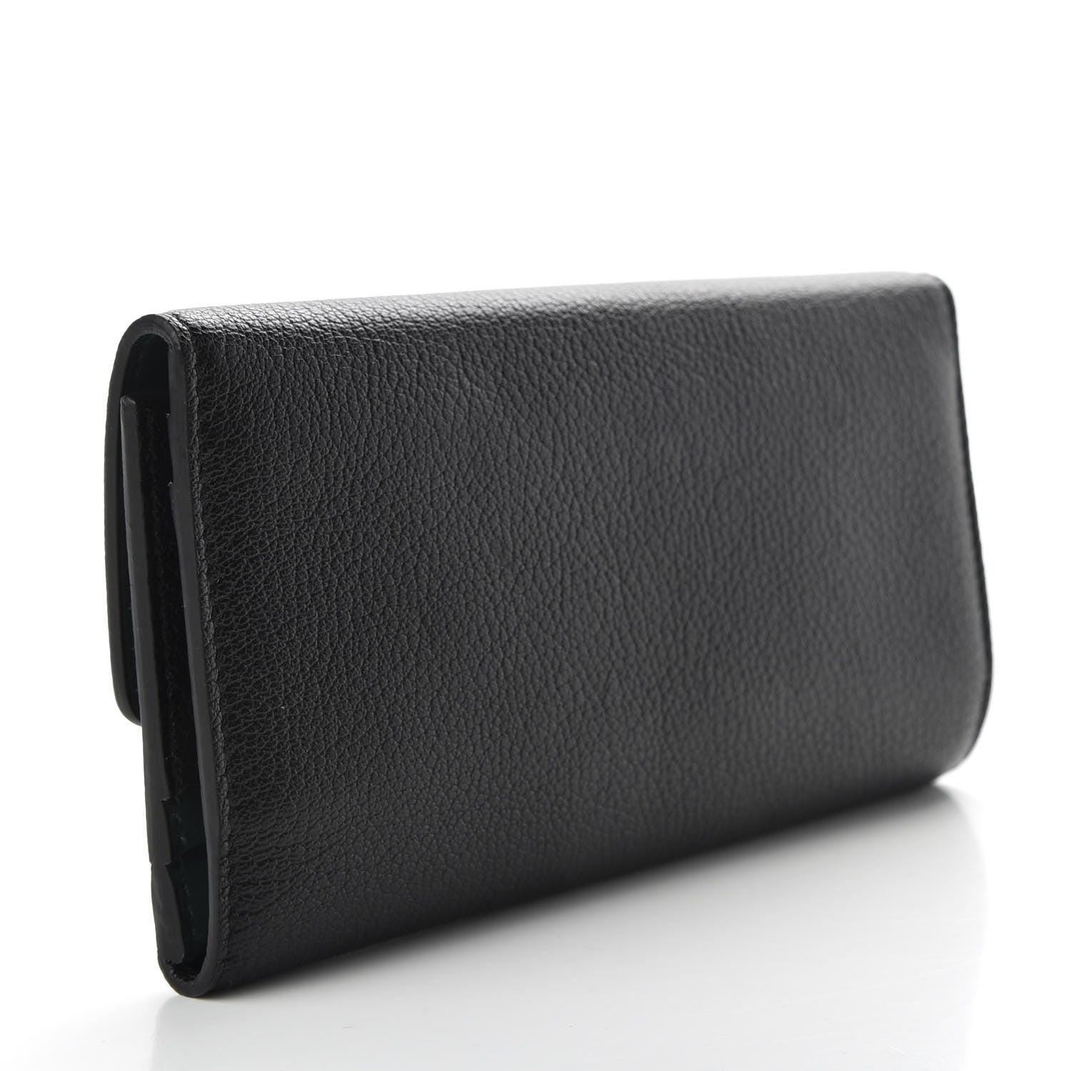 Burberry Goatskin D-Ring Continental Wallet Black 3 of 7