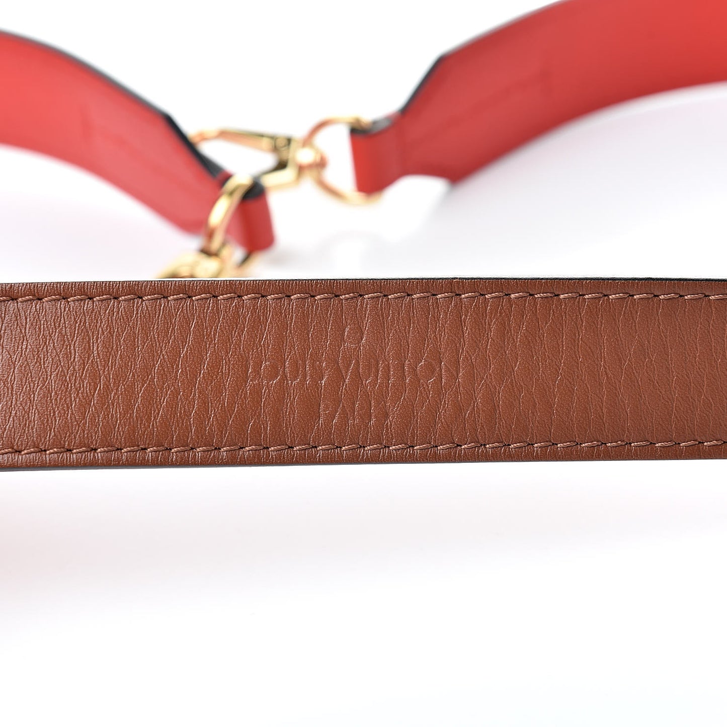 Calfskin Tuileries Shoulder Strap Caramel Rouge