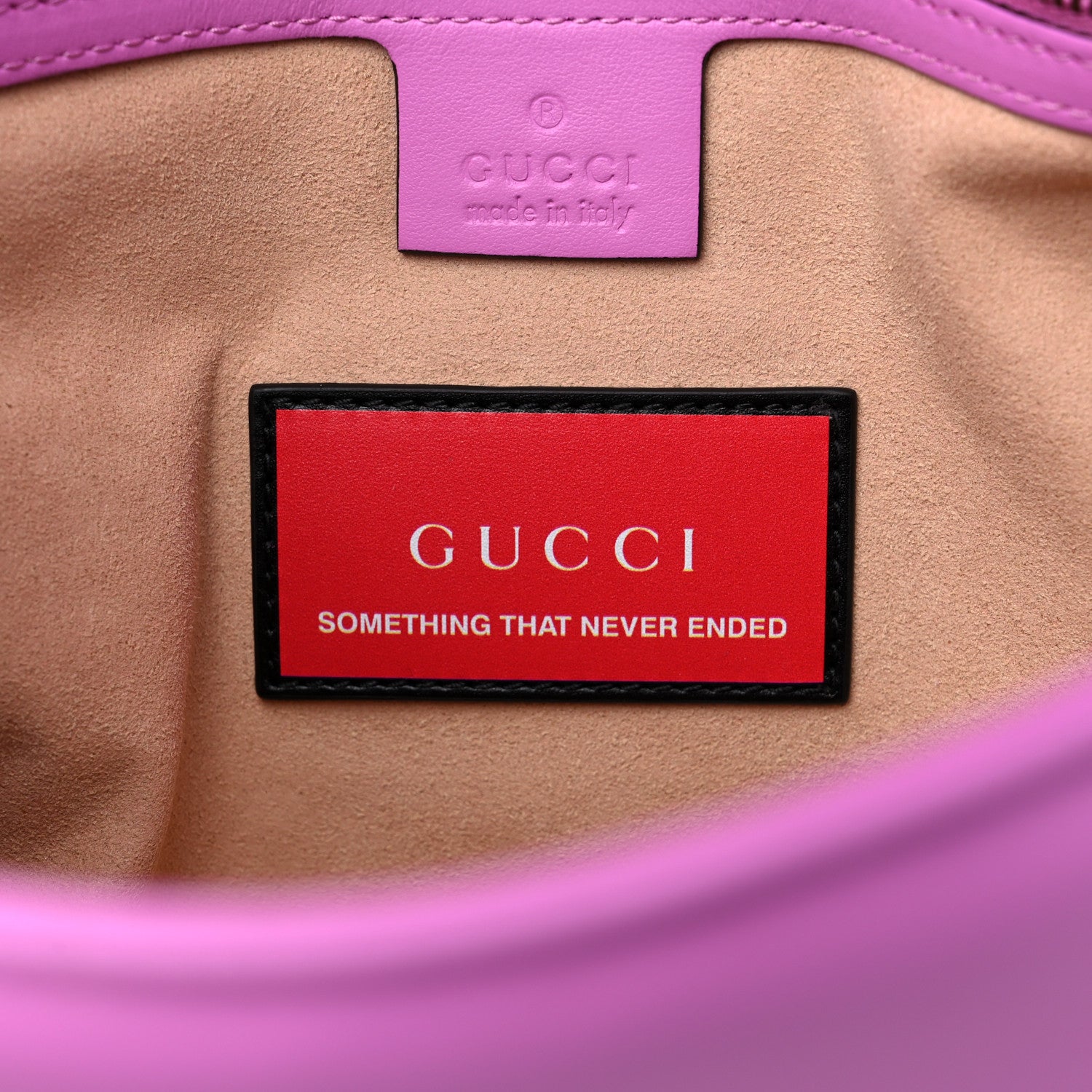 Gucci Calfskin Matelasse Medium GG Marmont Shoulder Bag Candy Mousse 6 of 10