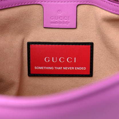 Gucci Calfskin Matelasse Medium GG Marmont Shoulder Bag Candy Mousse 6 of 10