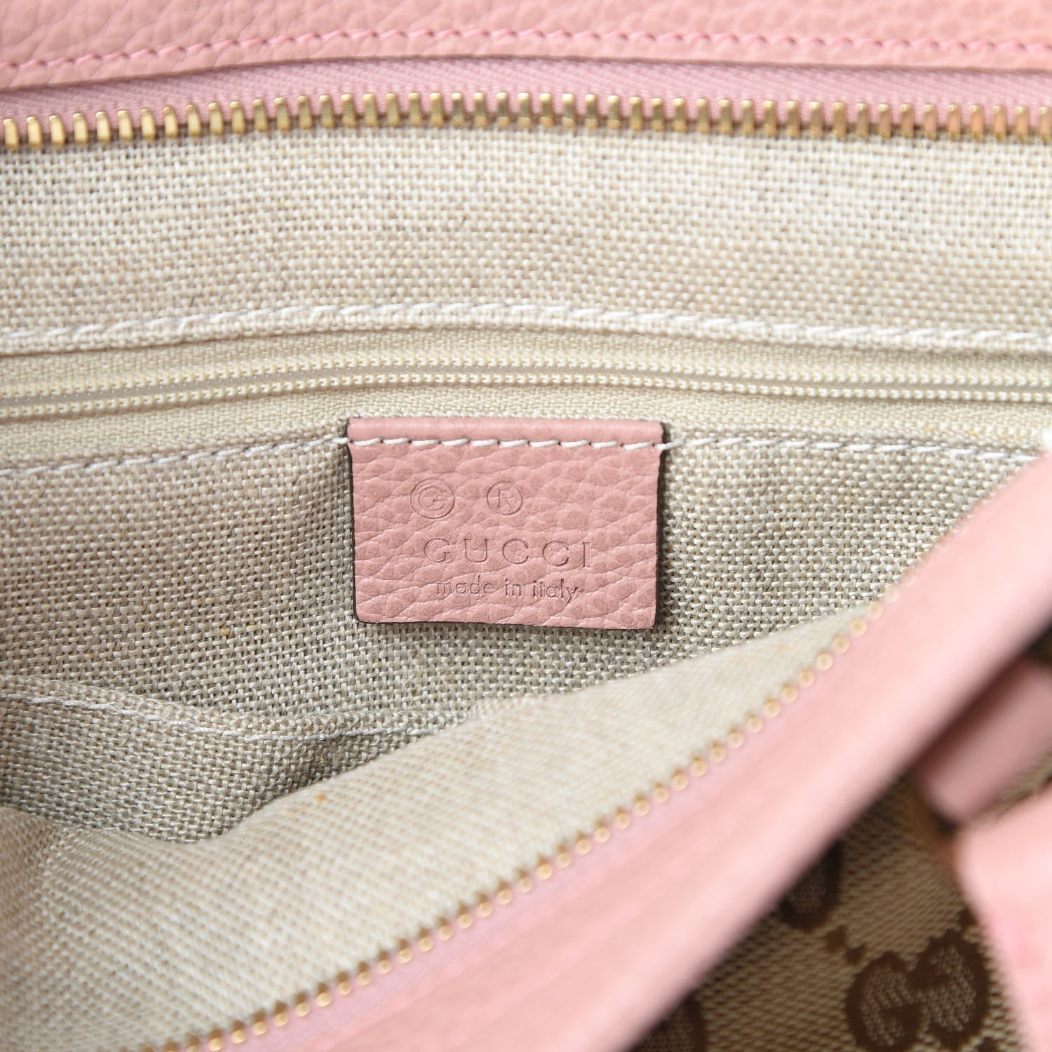 Gucci Monogram Small Bree Tote Beige Soft Pink 7 of 11