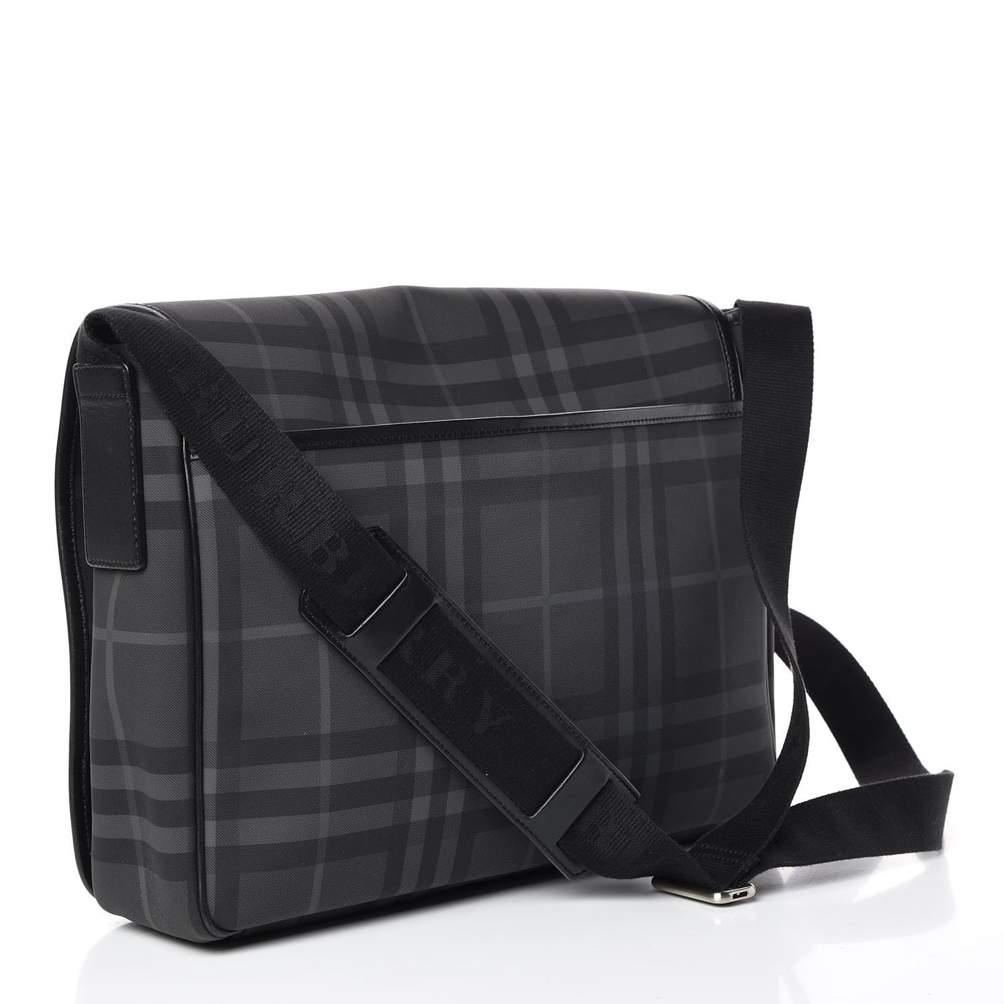 Nylon Smoked Check Messenger Bag