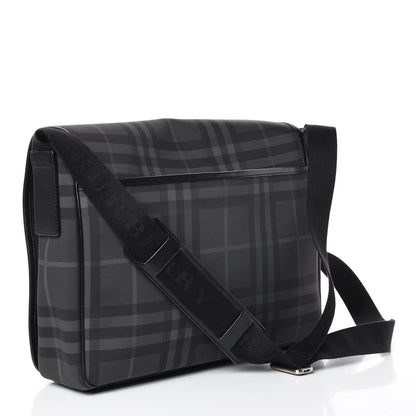 Burberry Nylon Smoked Check Messenger Bag 3 of 12