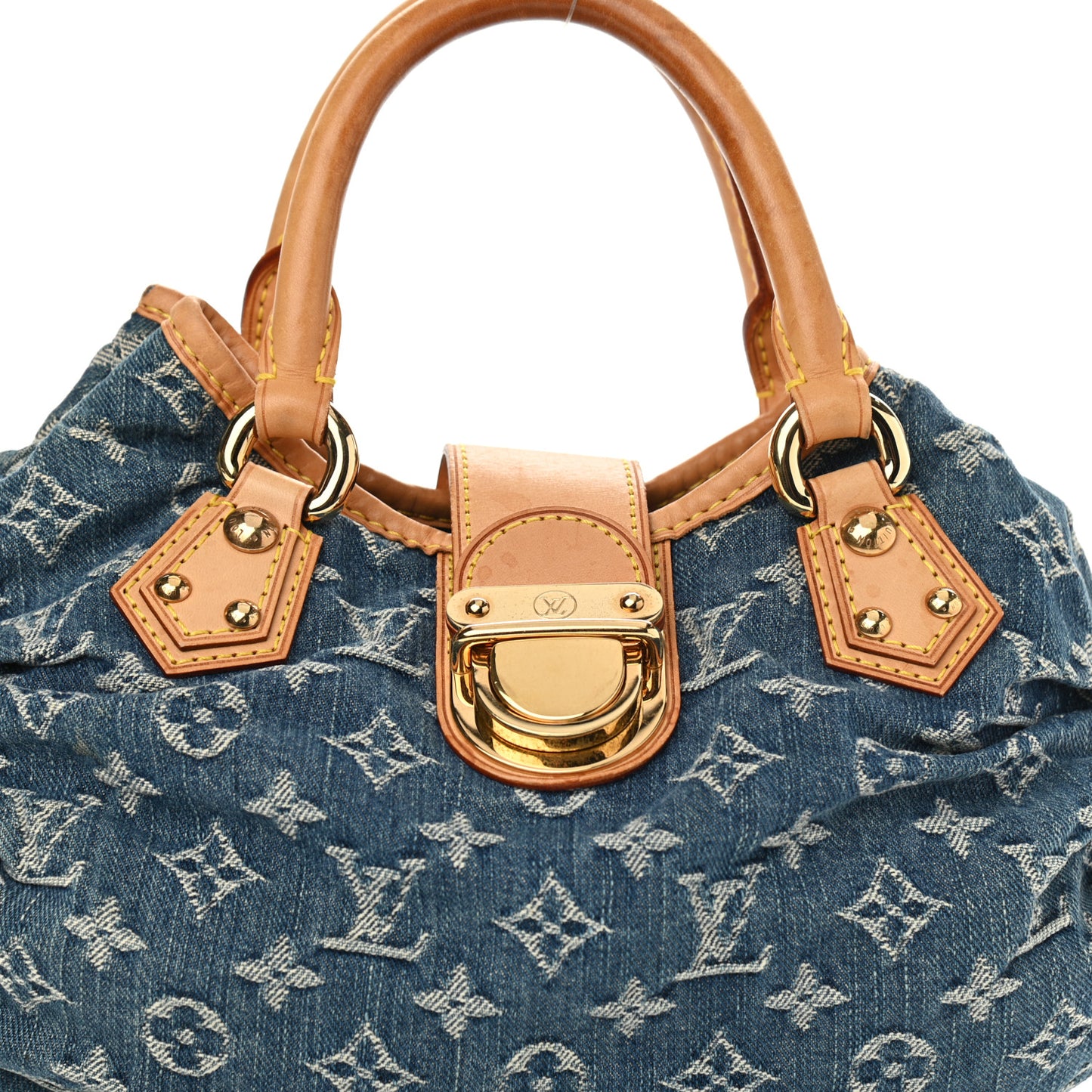 Monogram Denim Pleaty Blue