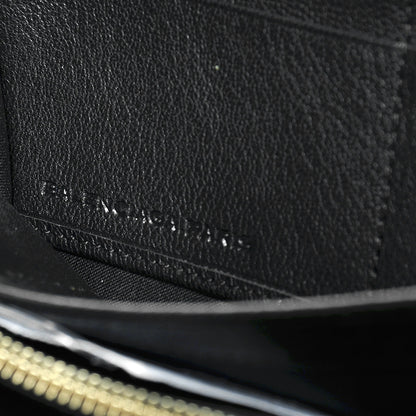 Balenciaga Calfskin Papier Continental Zip Around Wallet Black 6 of 8