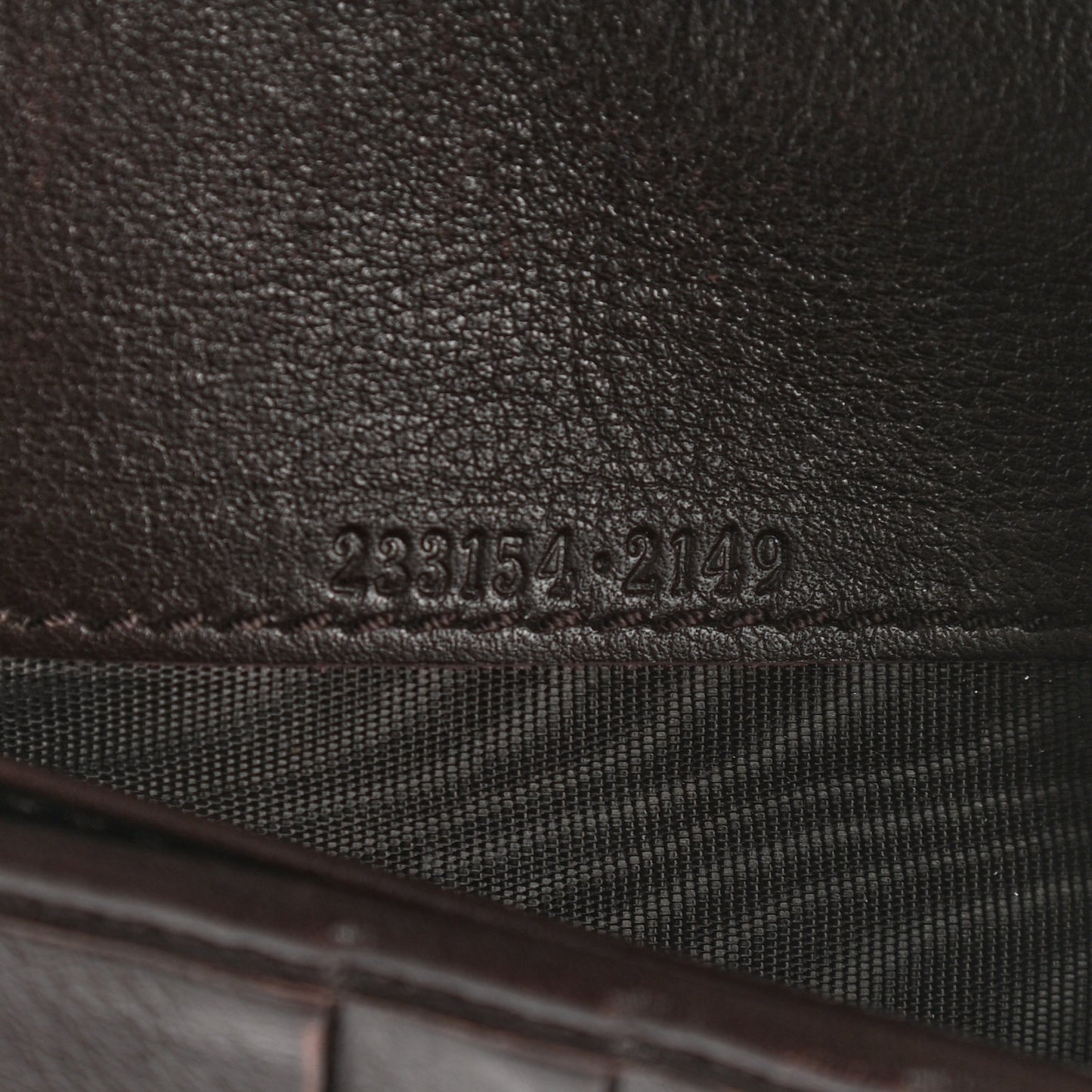 Guccissima Avel Continental Flap Wallet Brown