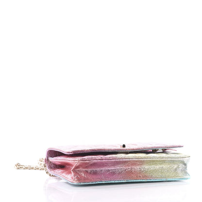 Chanel Metallic Goatskin Quilted 2.55 Reissue Wallet on Chain WOC Multicolor 3 of 11