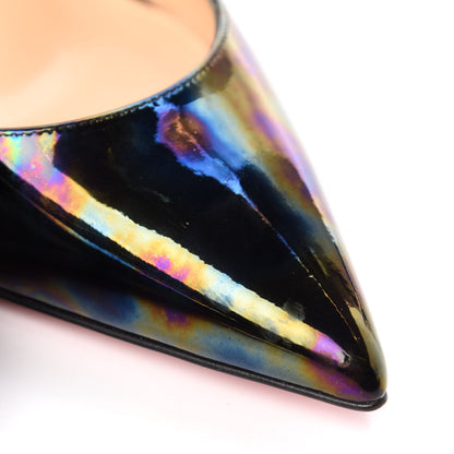 Christian Louboutin Patent Stellar Iriza 100 Pumps 38 Black 11 of 11