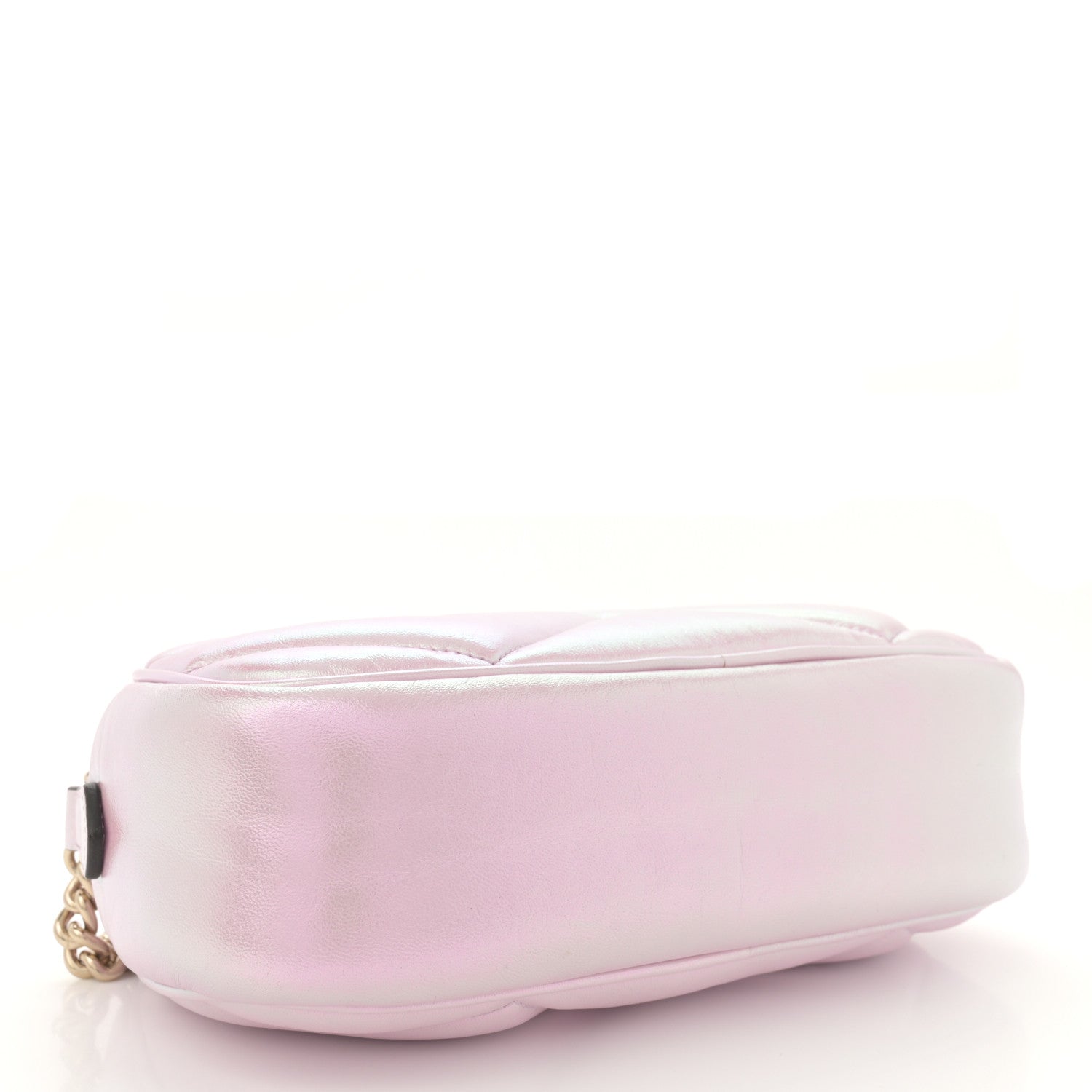 Gucci Iridescent Nappa Chevron Matelasse Small GG Marmont Chain Shoulder Bag Iridescent Escape Pink 4 of 10
