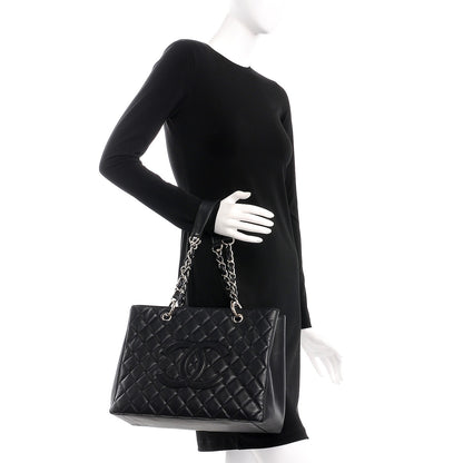 Chanel Caviar Quilted Grand Shopping Tote GST Black 2 of 12