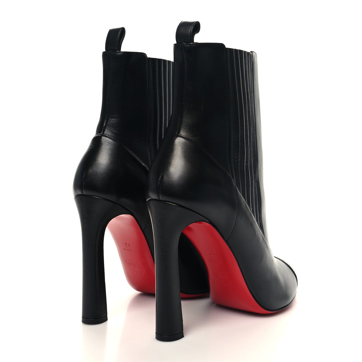 Calfskin Shine Me In The 90s 85 Ankle Boots 42 Black