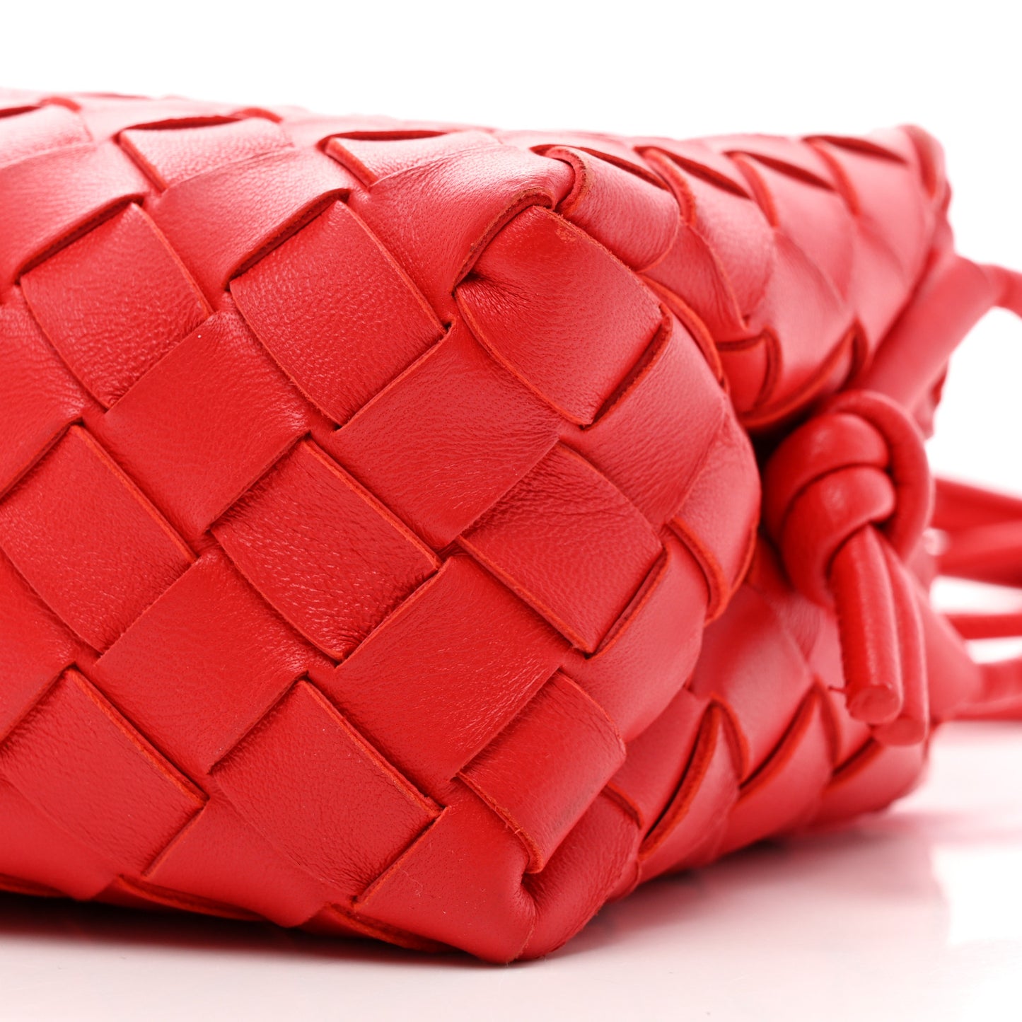 Nappa Intrecciato Mini Loop Camera Bag Redstone