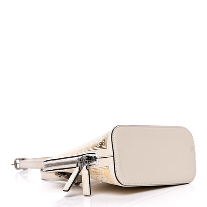 Gucci X SEGA Calfskin GUCCY Stars Mini Dome Shoulder Bag Mystic White Gold 5 of 10