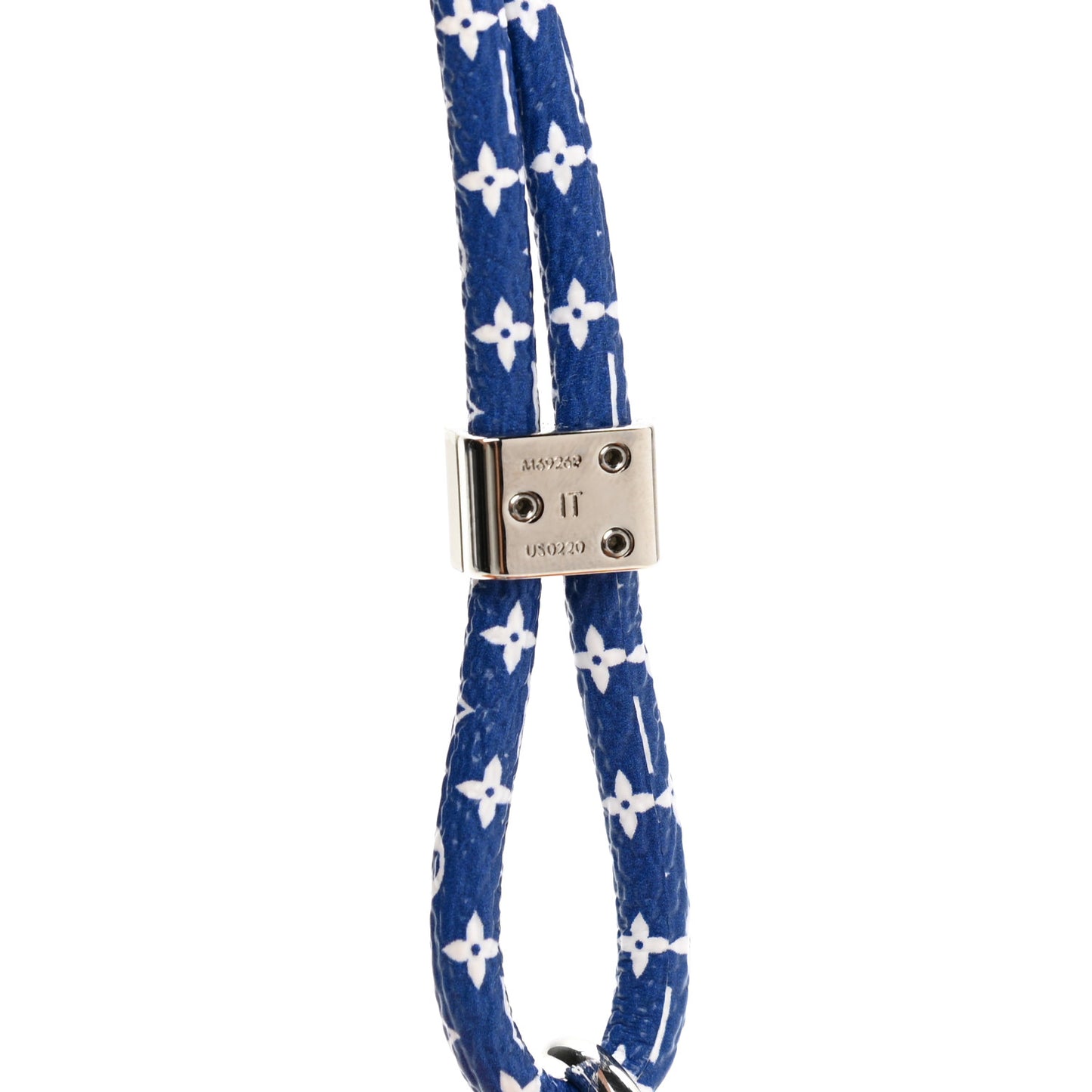 Monogram Silicone Louise Phone Holder Blue