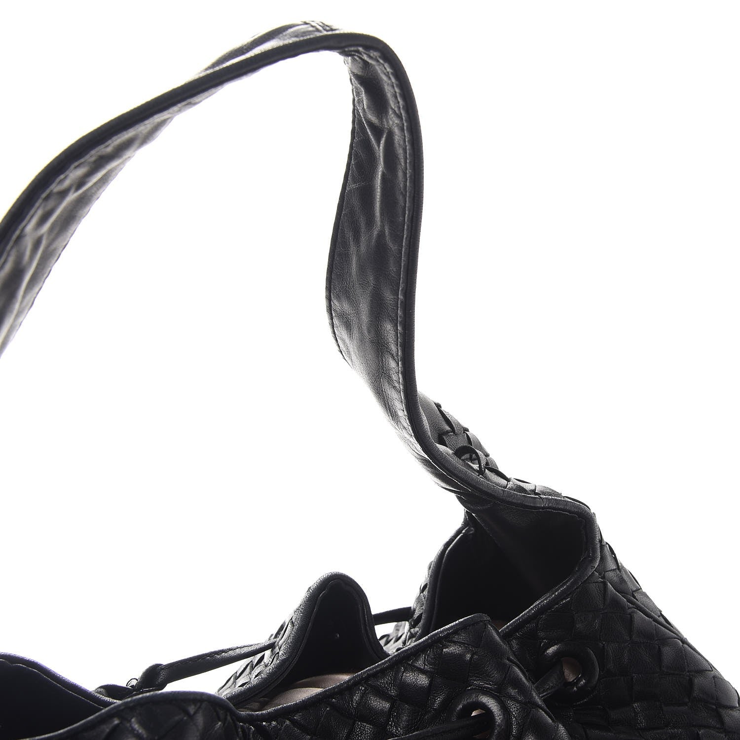 Bottega Veneta Nappa Intrecciato Drawstring Hobo Bag Nero Black 11 of 19