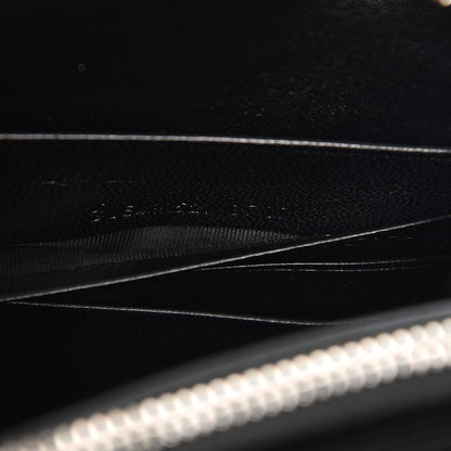 Saint Laurent Velvet Crystal Monogram Tassel Chain Wallet Black 7 of 7