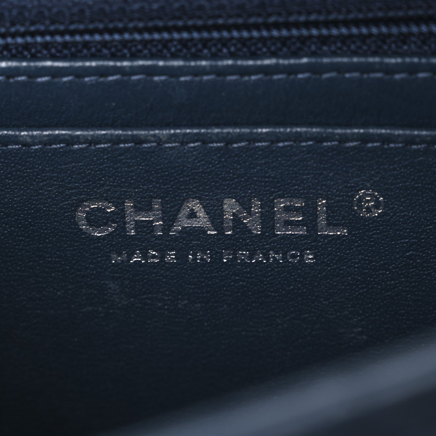 Lambskin Quilted Mini Rectangular Flap Blue
