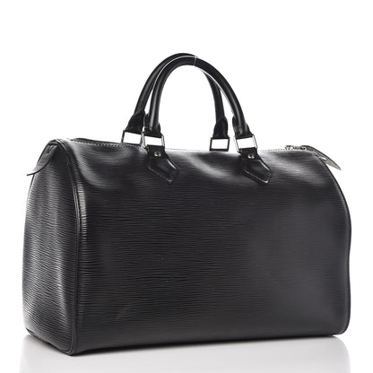 Louis Vuitton Epi Speedy 30 Black 3 of 13