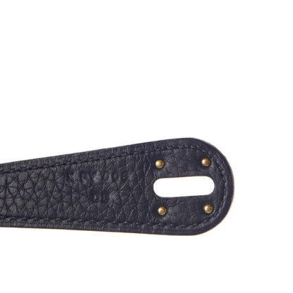 Hermes Taurillon Clemence Lindy 30 Bleu Nuit 7 of 8