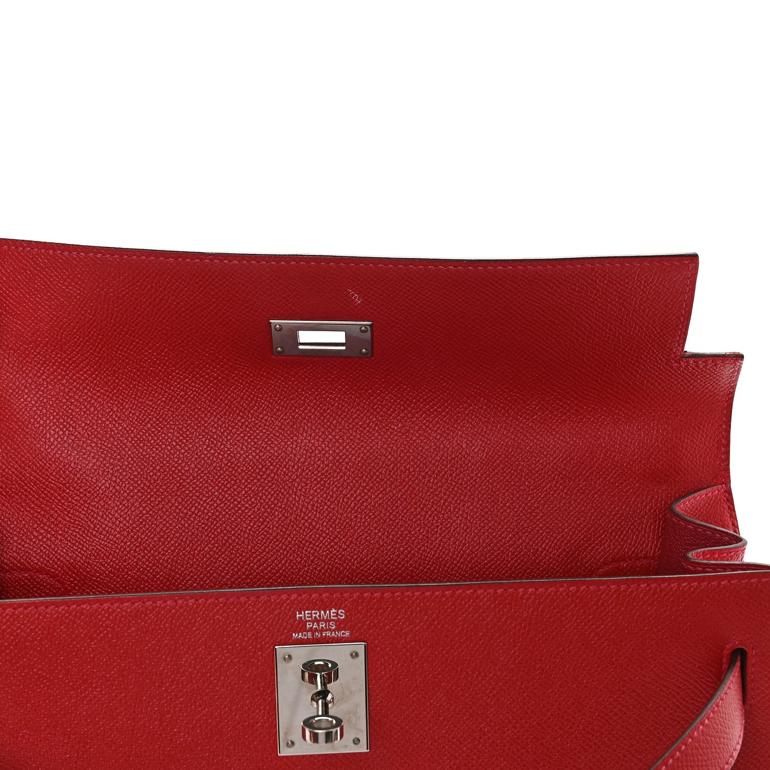 Hermes Epsom Kelly Sellier 32 Rouge Casaque 14 of 29
