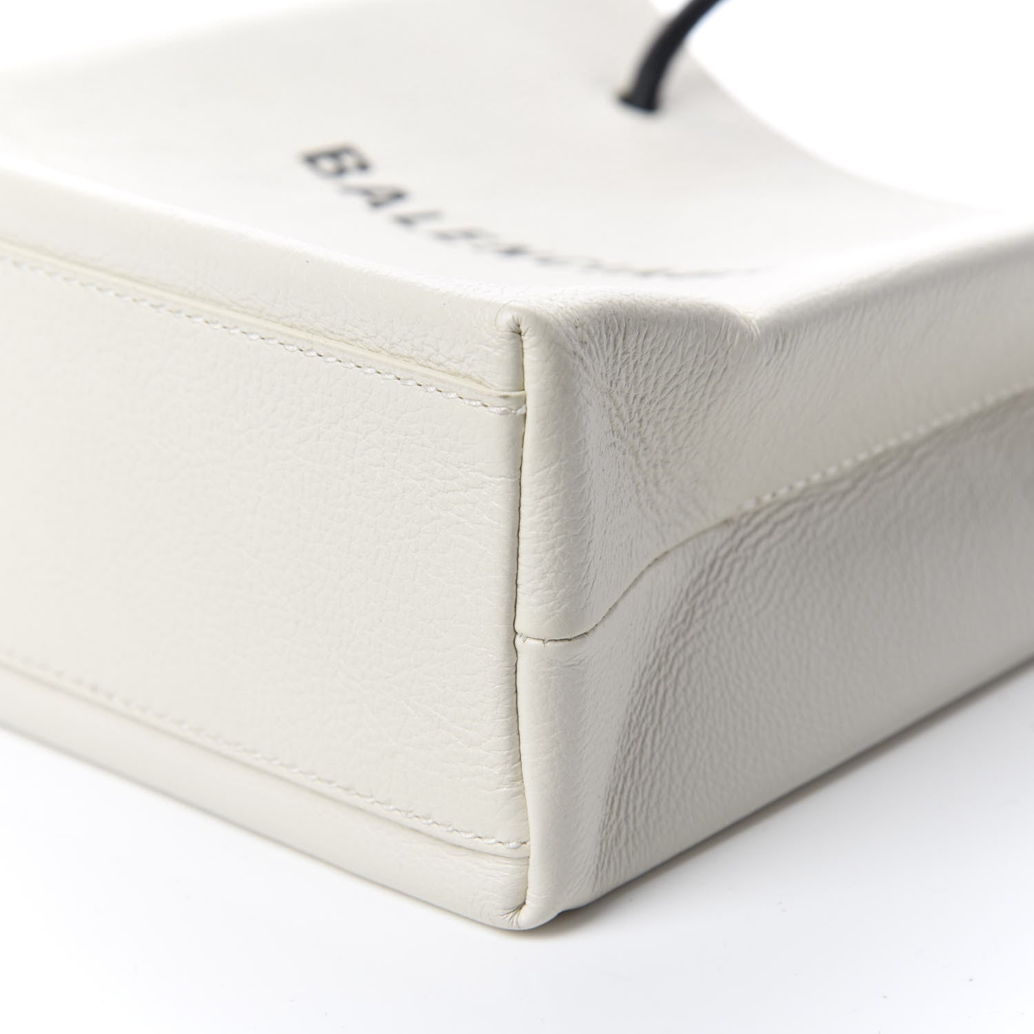 Balenciaga Calfskin Logo XXS Shopping Tote White 7 of 10