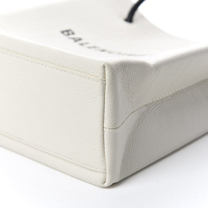 Balenciaga Calfskin Logo XXS Shopping Tote White 7 of 10
