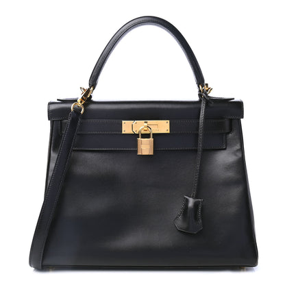 Hermes Box Kelly Retourne 28 Black 1 of 13