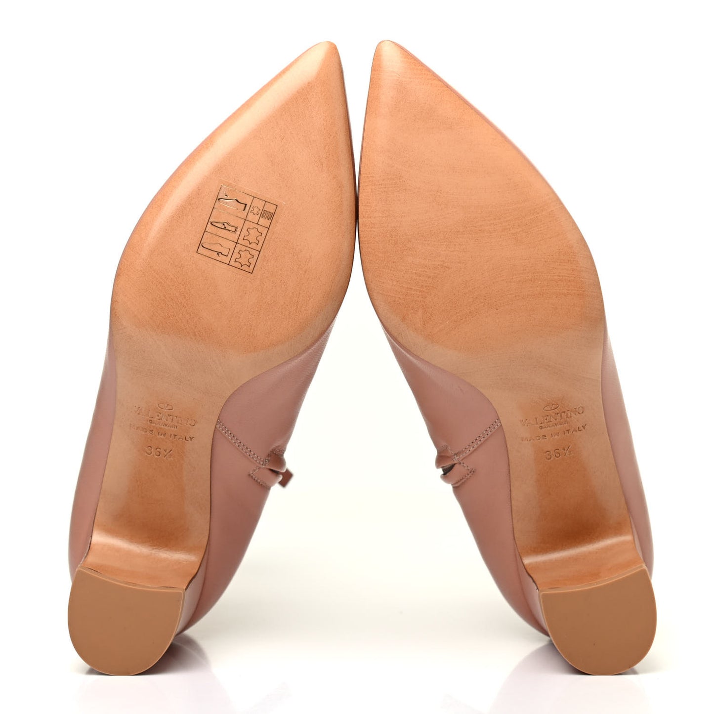 Calfskin Ankle Boots 36.5 Skin Sorbet
