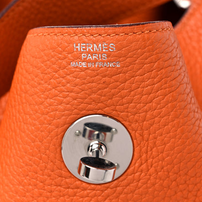 Hermes Taurillon Clemence Lindy 34 Orange 6 of 14