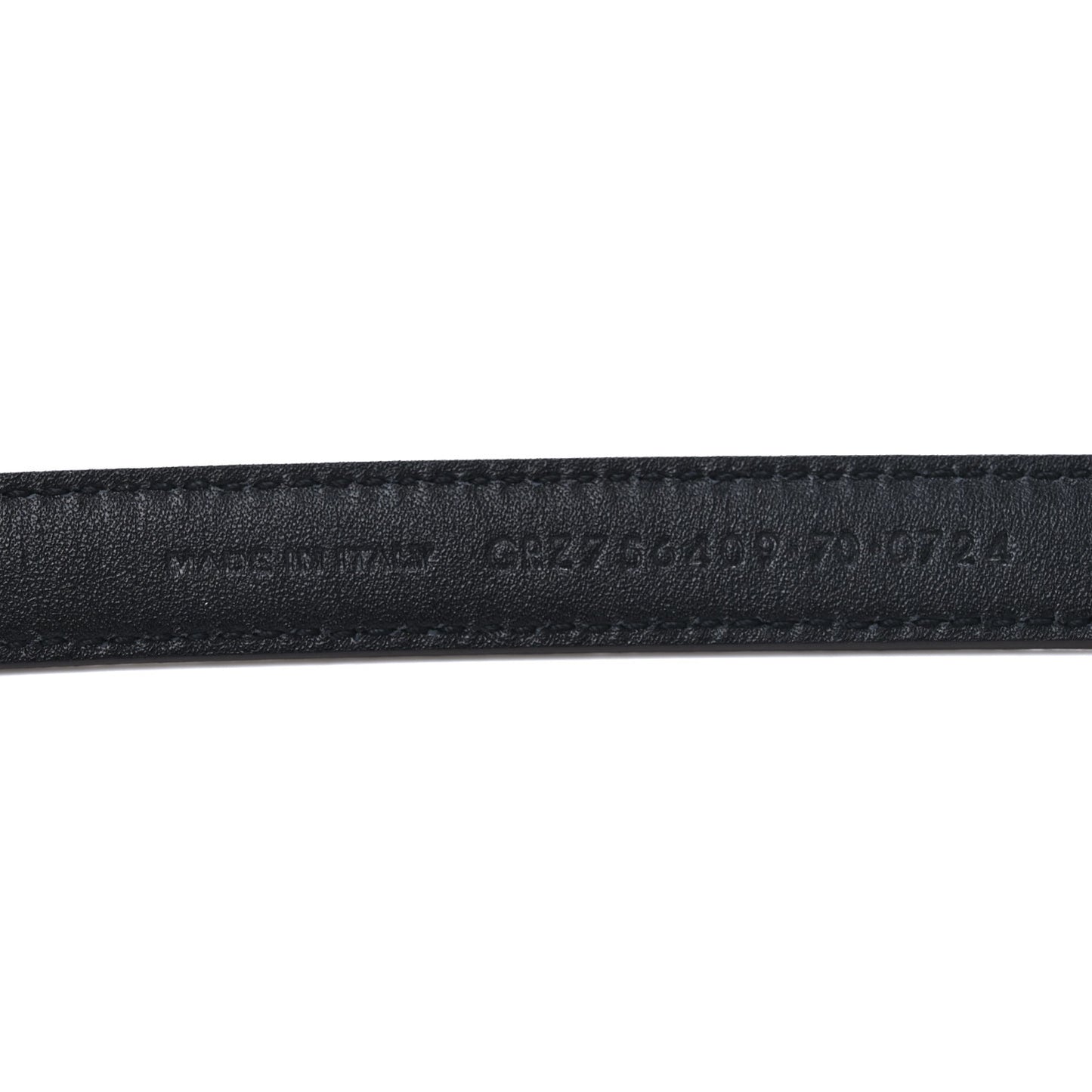 Smooth Calfskin Oval Thin Belt 70 28 Dark Currant