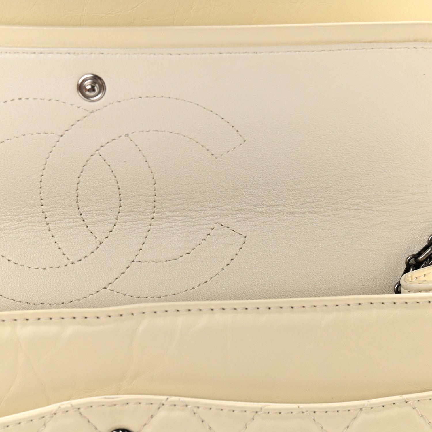 Chanel Aged Calfskin Quilted 2.55 Reissue 226 Flap White 12 of 13