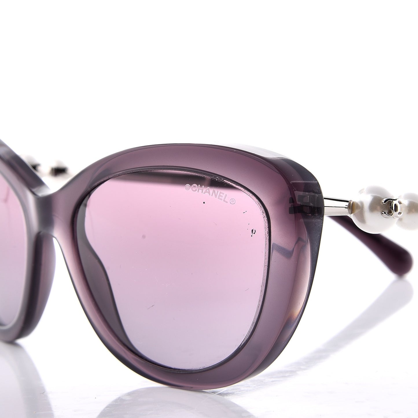 Acetate Pearl Cat Eye Sunglasses 5340-H Purple