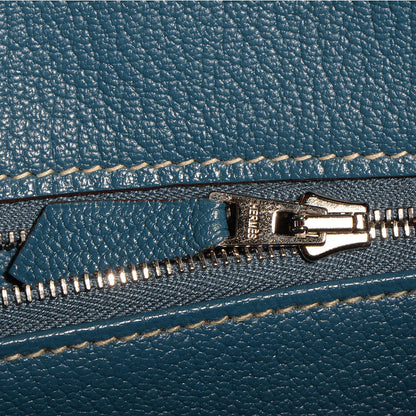 Hermes Epsom Candy Birkin 35 Etain Bleu Thalassa 13 of 23