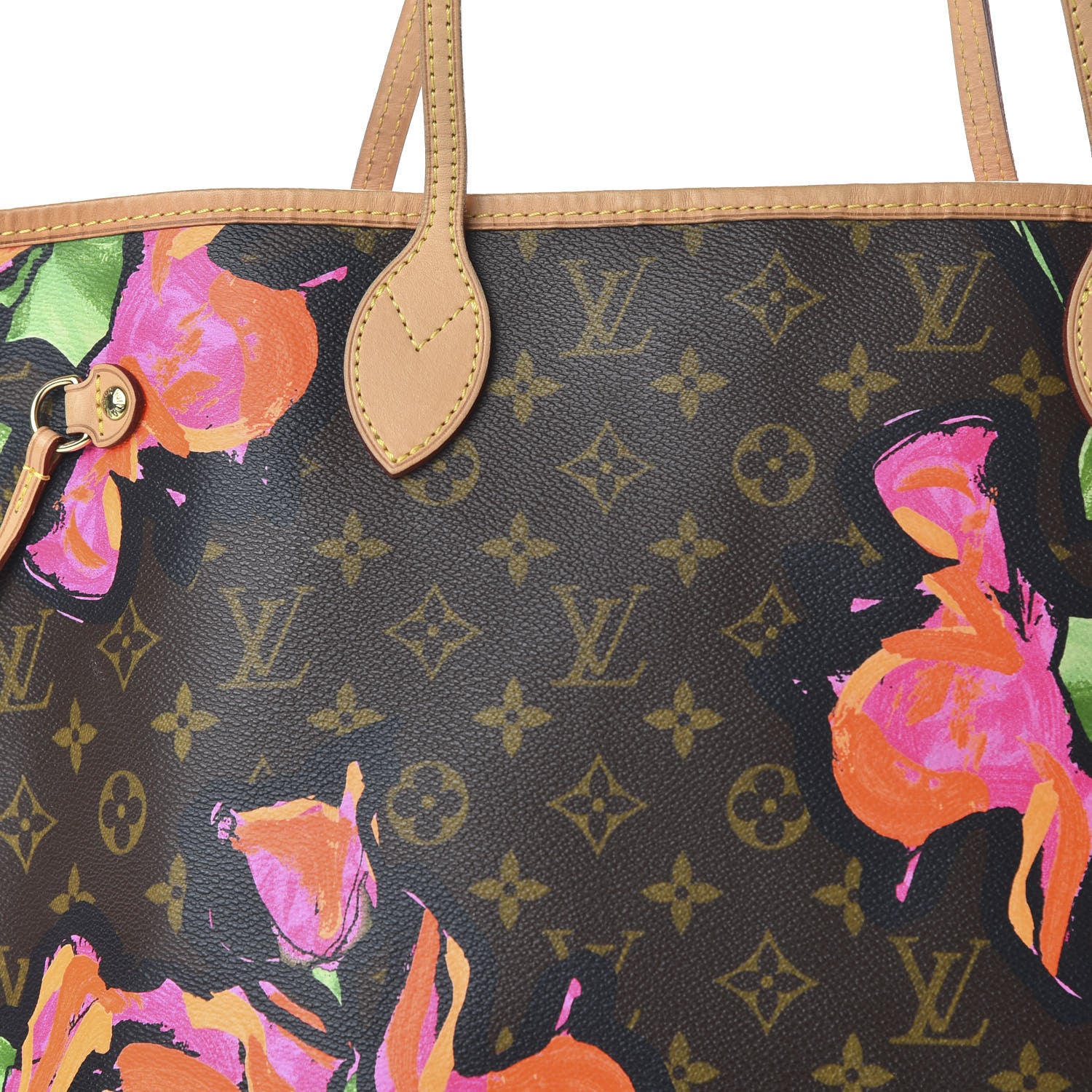 Louis Vuitton Monogram Roses Neverfull MM 10 of 10