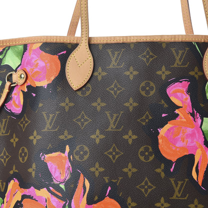 Louis Vuitton Monogram Roses Neverfull MM 10 of 10