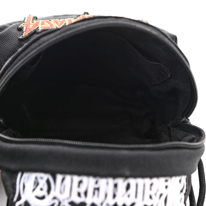Balenciaga Recycled Casual Nylon Patches Mini Explorer Crossbody Backpack Black 5 of 11