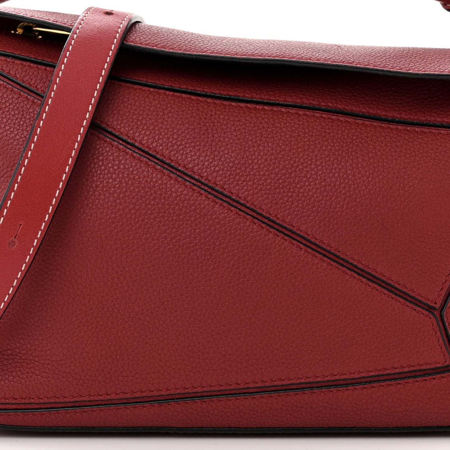 Calfskin Small Puzzle Bag Rouge