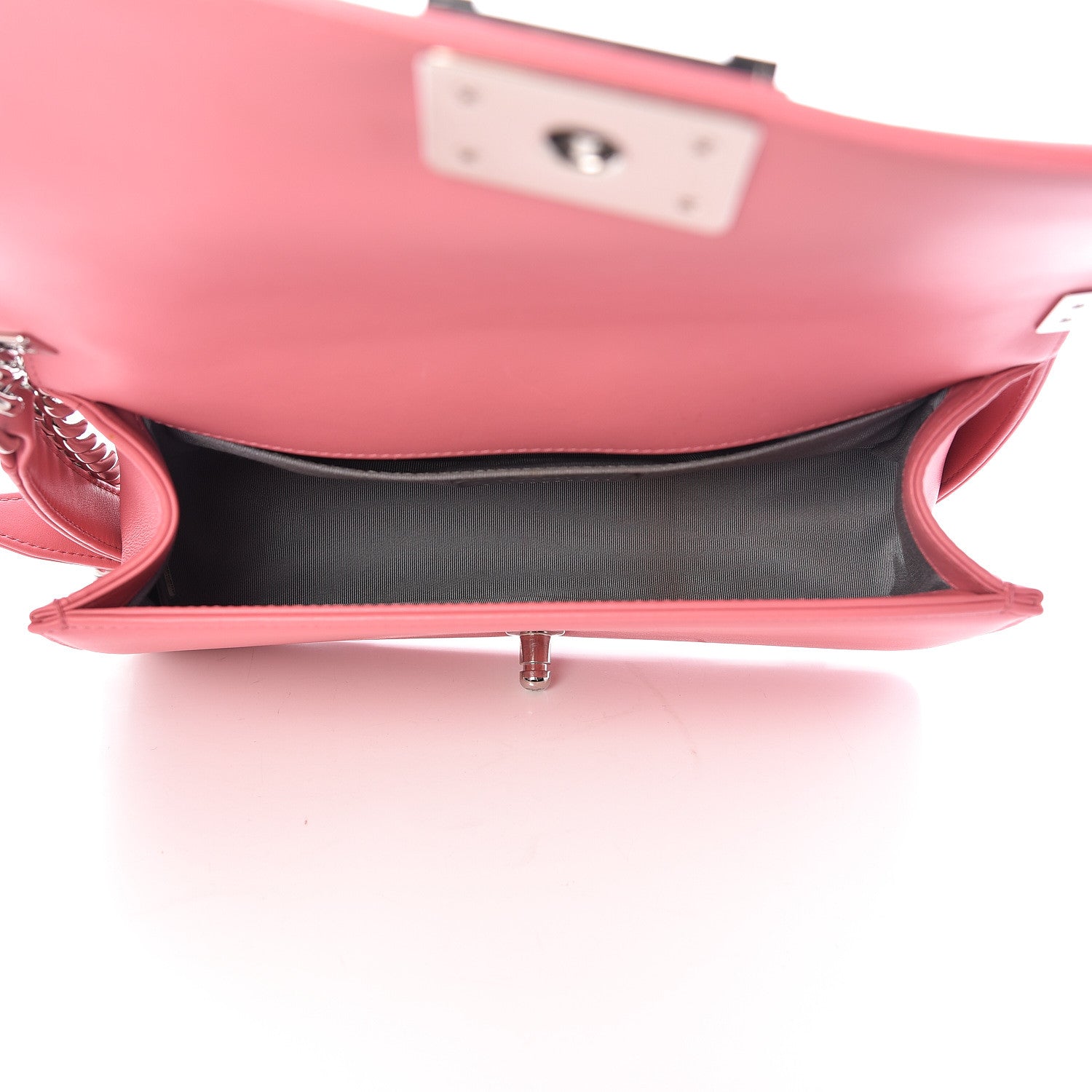 Chanel Calfskin Chevron Quilted Medium Boy Flap Pink 5 of 16