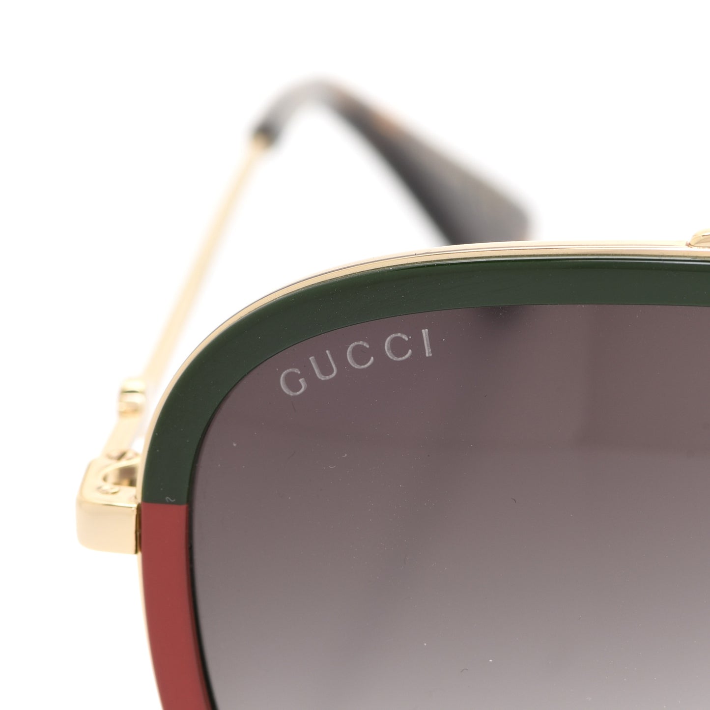 Web Aviator Sunglasses GG0062S Green Red