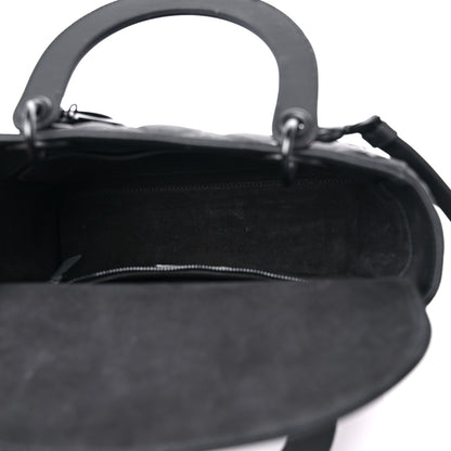 Christian Dior Ultra Matte Calfskin Cannage Medium Lady Dior Black 5 of 18
