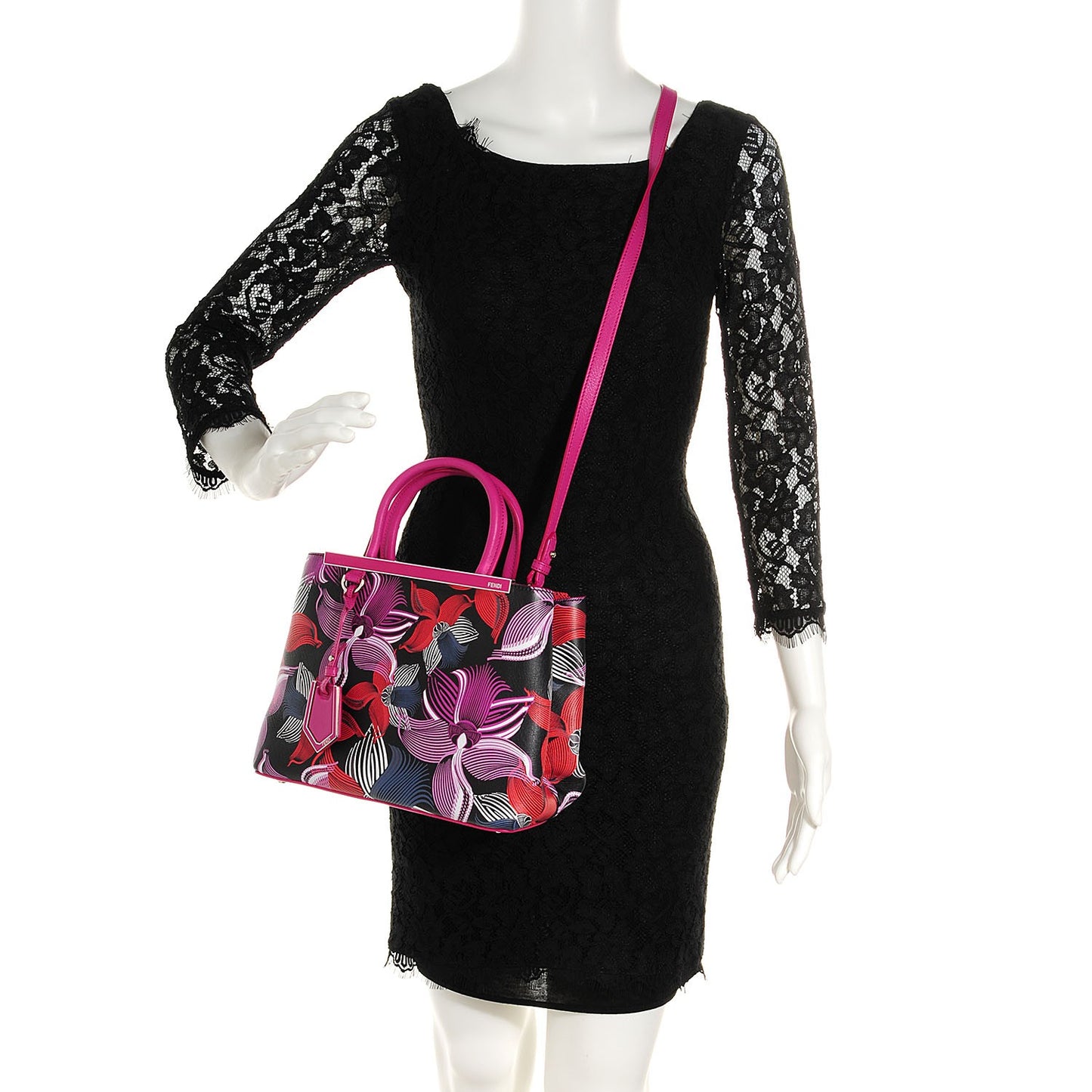 Calfskin Orchid Petite 2Jours Tote Magenta
