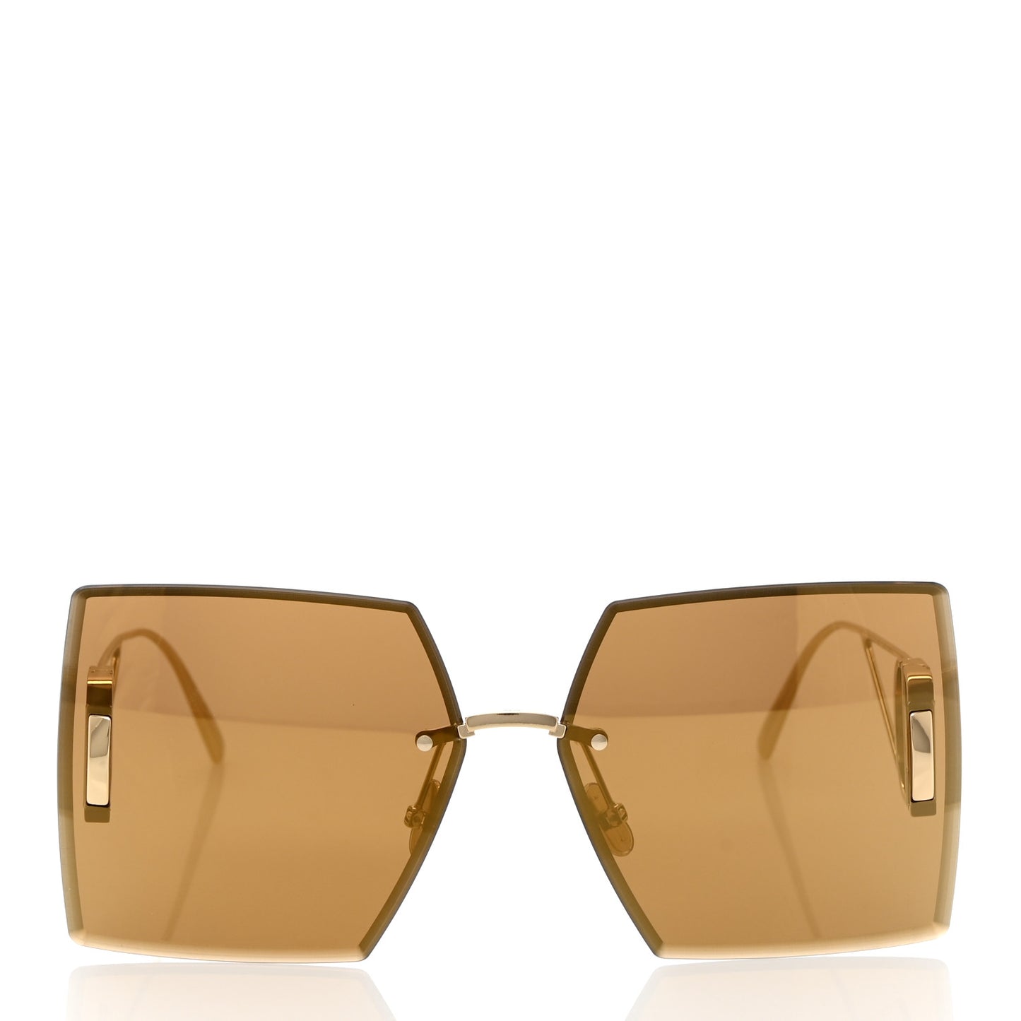 Metal Square 30 Montaigne S7U Sunglasses Gold