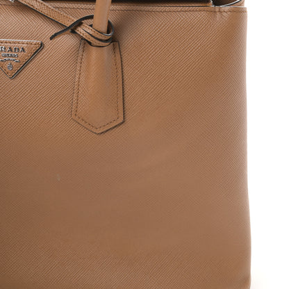 Prada Saffiano Cuir Twin Tote Caramel 17 of 18