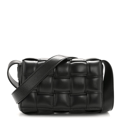 Bottega Veneta Nappa Maxi Intreccio Small Padded Cassette Crossbody Bag Black 1 of 12
