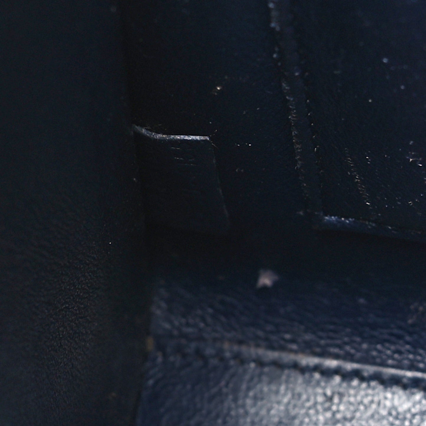 Smooth Calfskin Nano Luggage Navy Blue