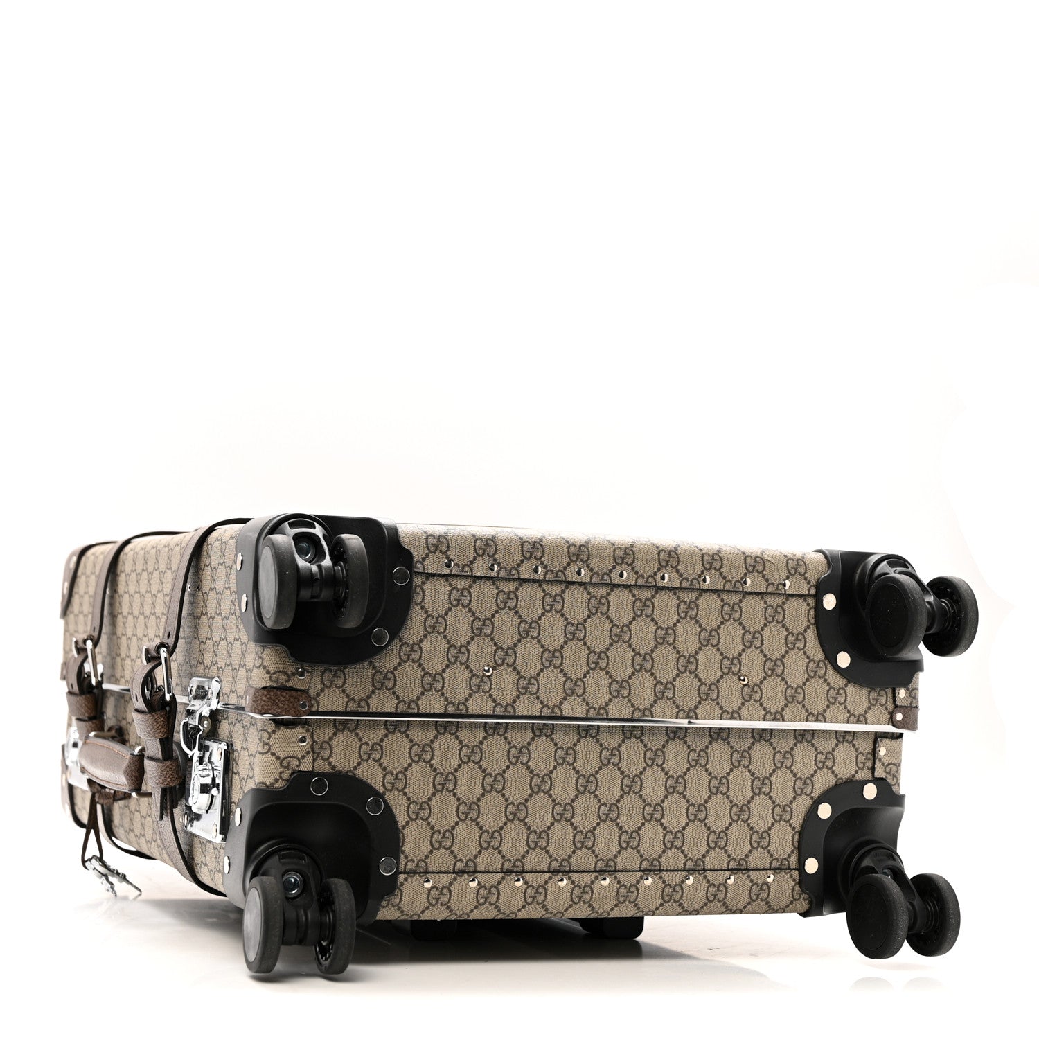 Gucci Supreme Monogram Medium Globe-Trotter Suitcase Brown 3 of 17
