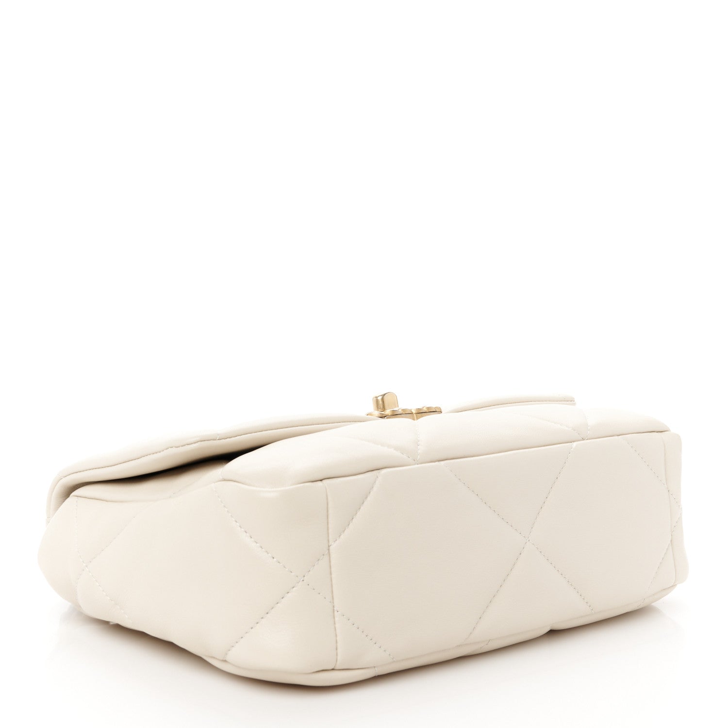 Chanel Lambskin Quilted Medium Chanel 19 Flap Light Beige 4 of 10