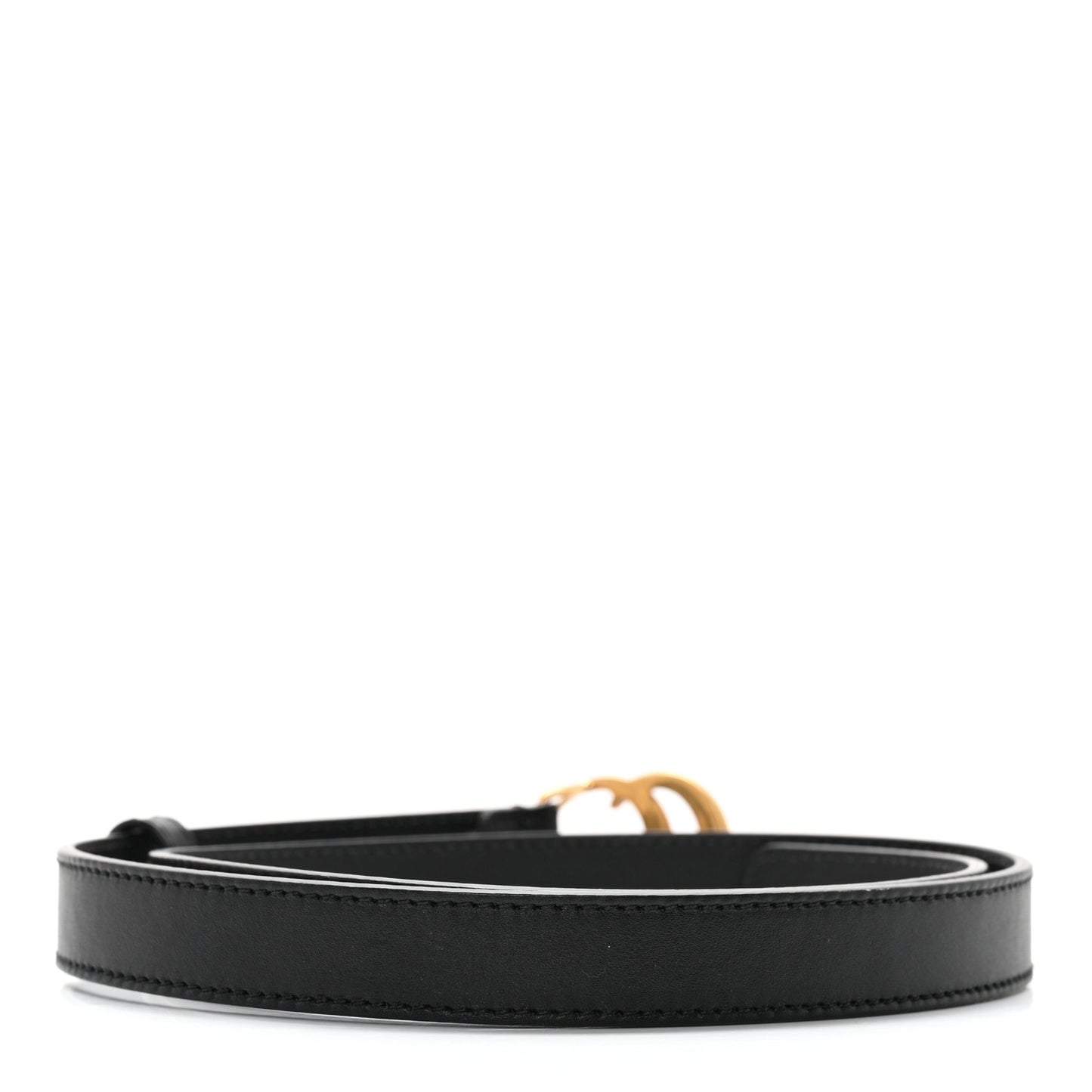 Calfskin Double G 20mm Belt 75 30 Black