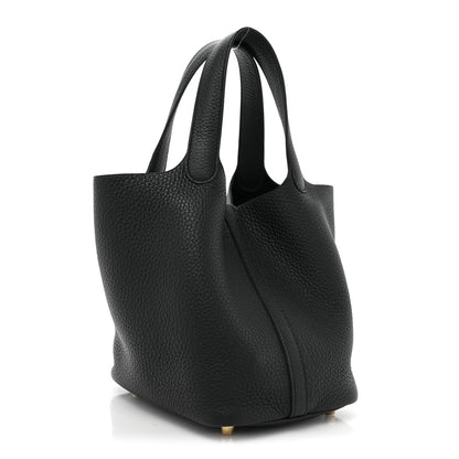 Hermes Taurillon Clemence Picotin Lock 18 PM Black 3 of 10