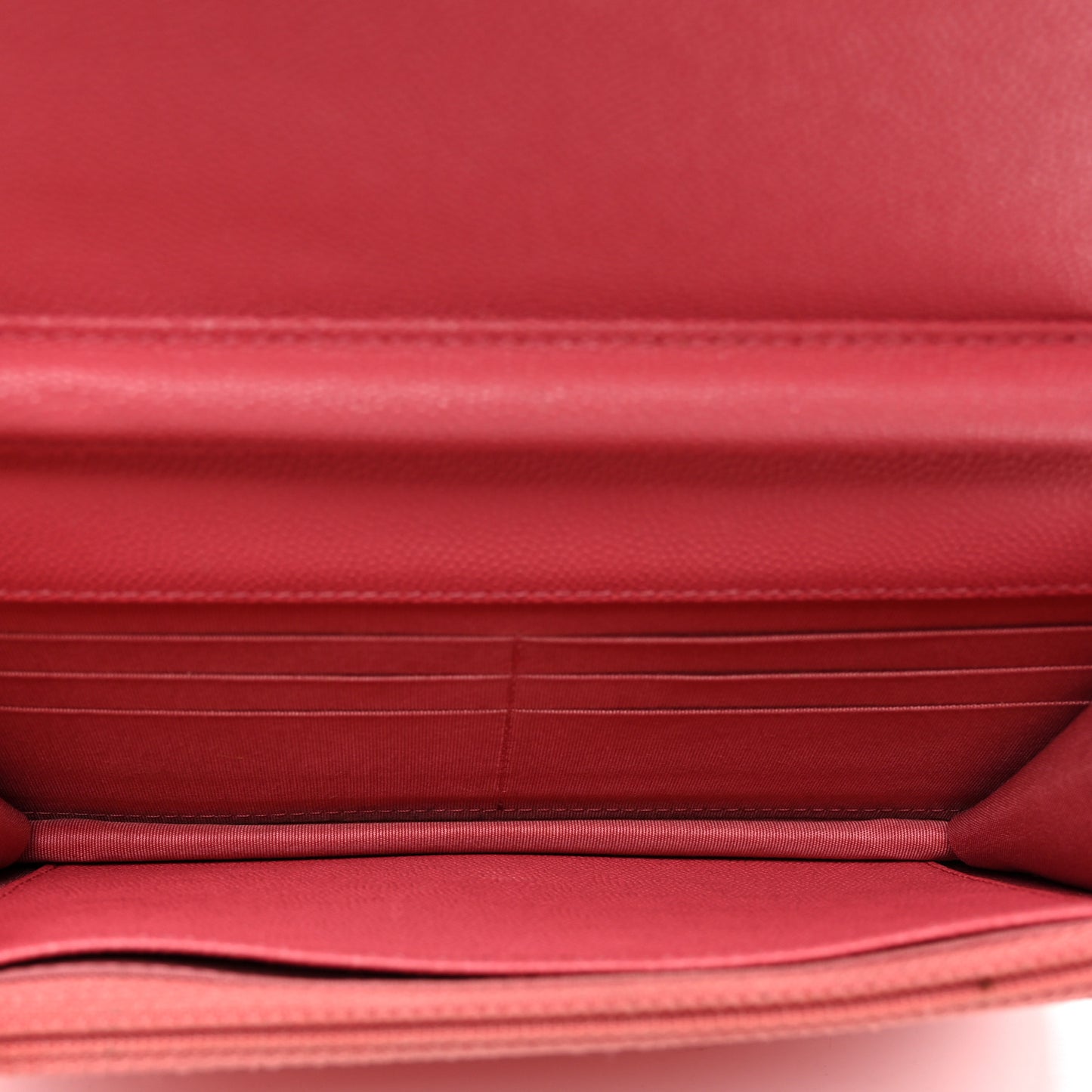 Caviar Quilted Vintage Mademoiselle Wallet On Chain WOC Dark Pink